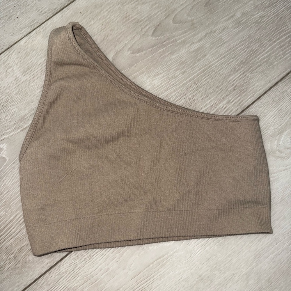 SET Active Ribbed One-Shoulder Top - Picture 2 of 4